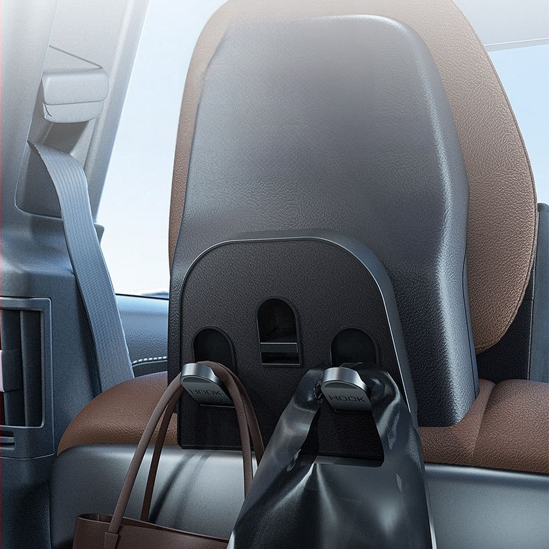 Automašīnas galvas atbalsta spilvens – Tesla Model 3/Y, atmiņas putas, zamšs, regulējams uz augšu un uz leju, pielāgojams