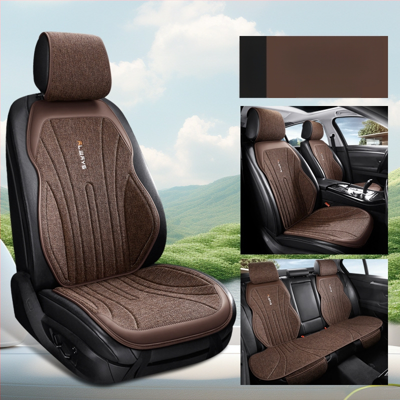 Автомобилна ленена дишаща седалкова възглавница за зима, модерен силует за шофьорската седалка, полупокрита и удобна; Материал: влакна; Пълнеж: без пълнеж; Поддържа смесени партиди; MOQ: 1