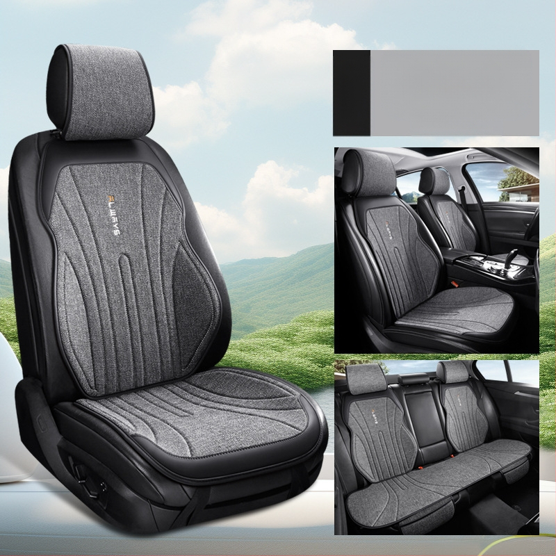 Автомобилна ленена дишаща седалкова възглавница за зима, модерен силует за шофьорската седалка, полупокрита и удобна; Материал: влакна; Пълнеж: без пълнеж; Поддържа смесени партиди; MOQ: 1