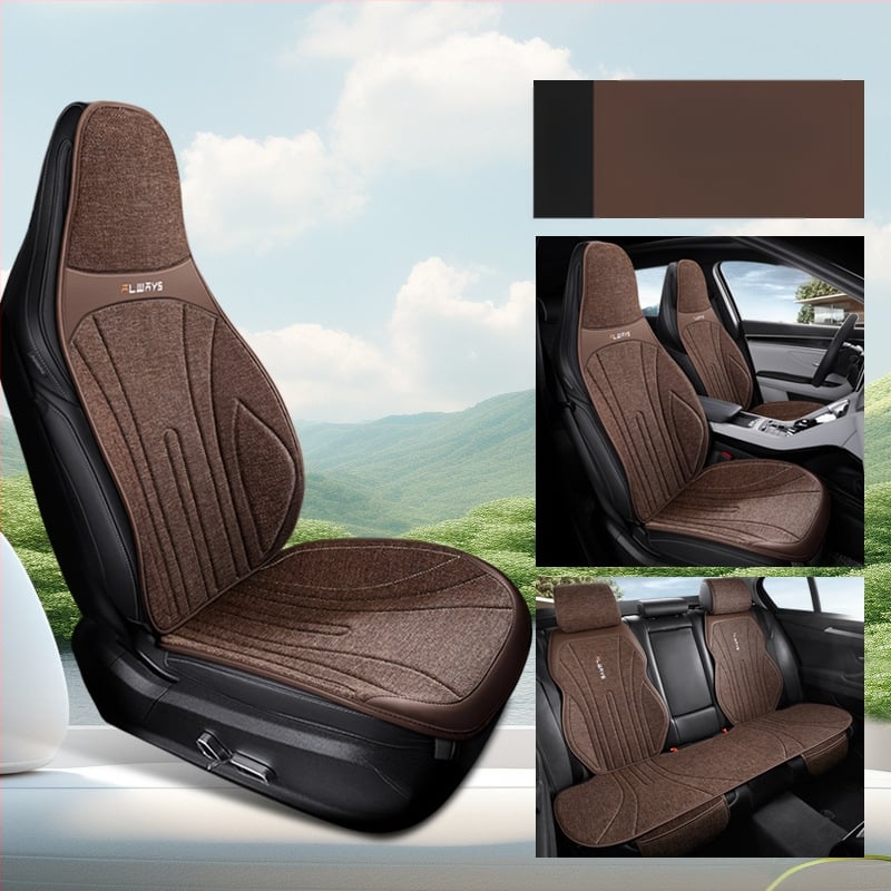 Автомобилна ленена дишаща седалкова възглавница за зима, модерен силует за шофьорската седалка, полупокрита и удобна; Материал: влакна; Пълнеж: без пълнеж; Поддържа смесени партиди; MOQ: 1