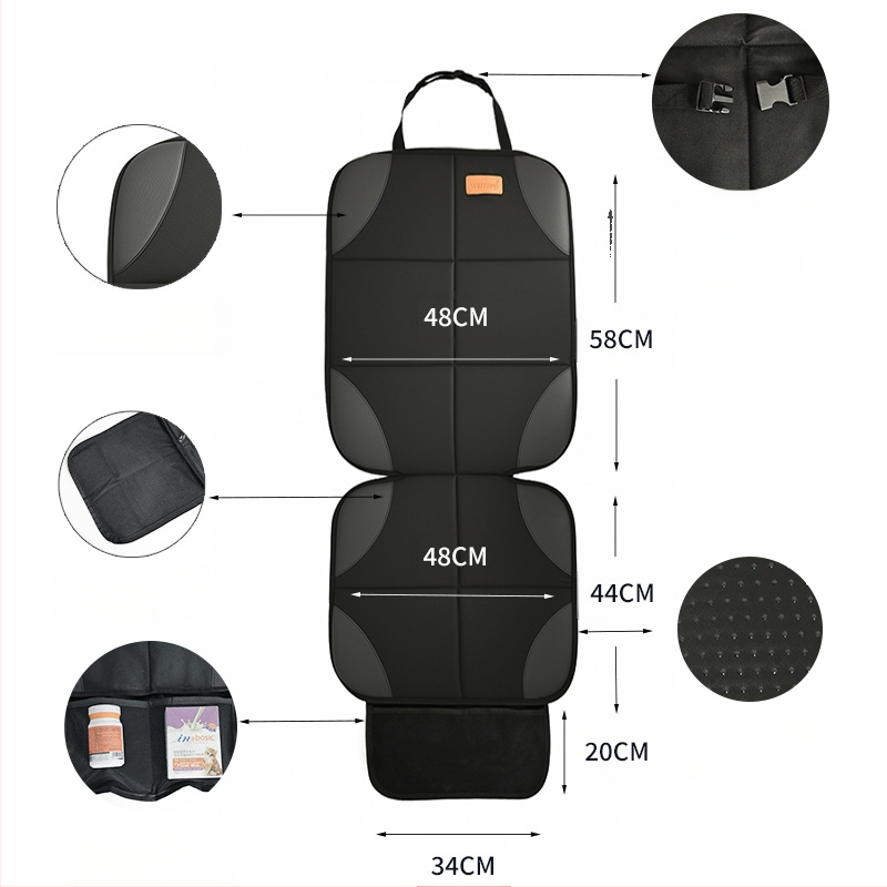WEIYIN Első ülés párna kutyáknak – Oxford anyag, autóülésvédő