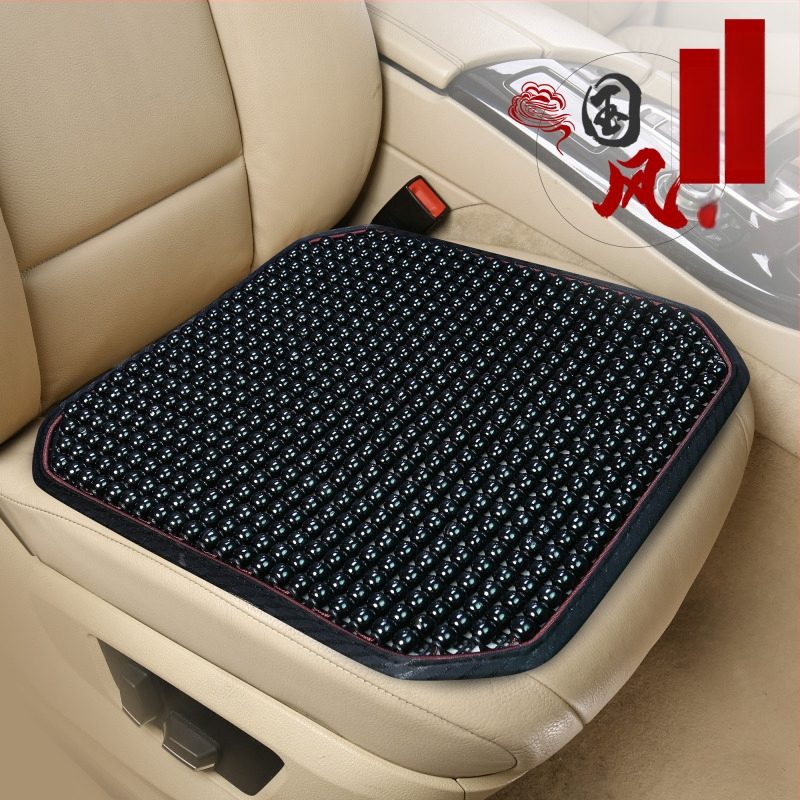 Μαξιλάρι καθίσματος αυτοκινήτου με ξύλινες χάντρες και αναπνεύσιμο γέμισμα από δίχτυ, θερινή χρήση, καθολική εφαρμογή, προσαρμοζόμενη επεξεργασία