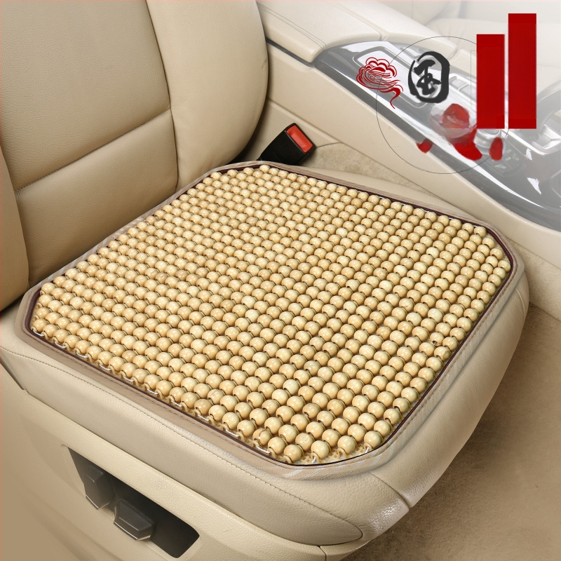 Μαξιλάρι καθίσματος αυτοκινήτου με ξύλινες χάντρες και αναπνεύσιμο γέμισμα από δίχτυ, θερινή χρήση, καθολική εφαρμογή, προσαρμοζόμενη επεξεργασία