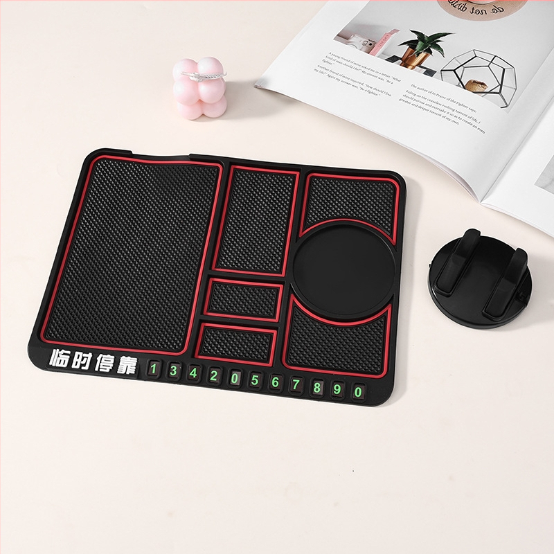 Autótelefon-tartó csúszásmentes alátéttel, univerzális műszerfal-tartó, gravitációs rögzítés navigációhoz