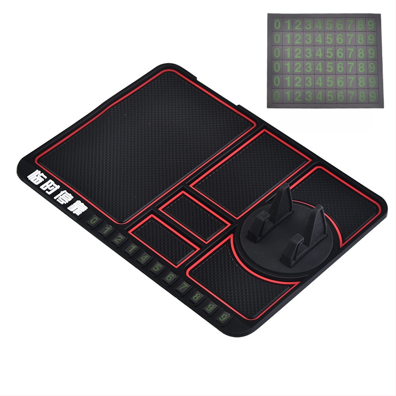 Autótelefon-tartó csúszásmentes alátéttel, univerzális műszerfal-tartó, gravitációs rögzítés navigációhoz