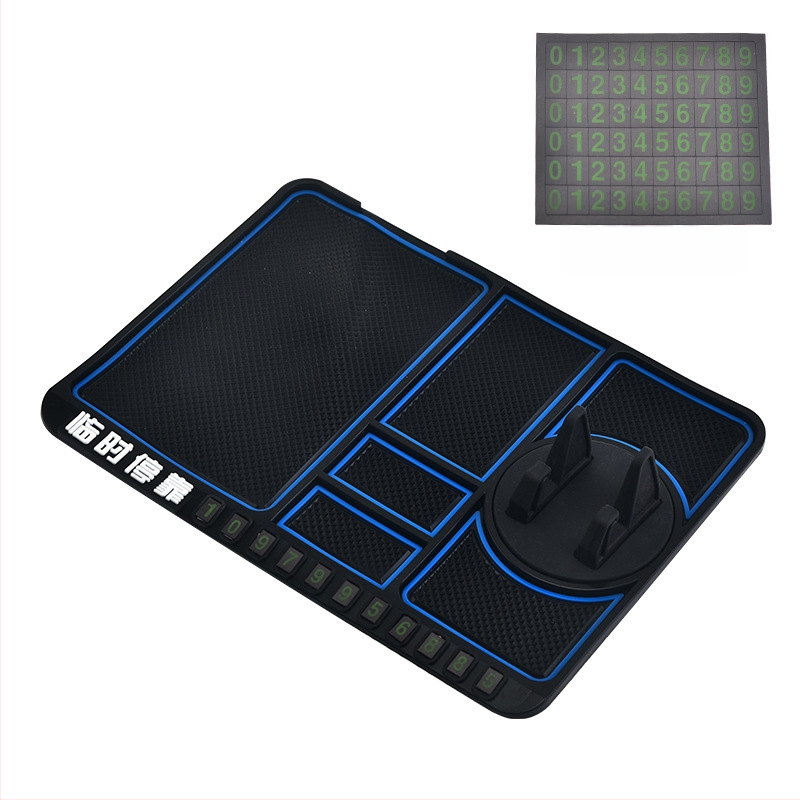 Autótelefon-tartó csúszásmentes alátéttel, univerzális műszerfal-tartó, gravitációs rögzítés navigációhoz