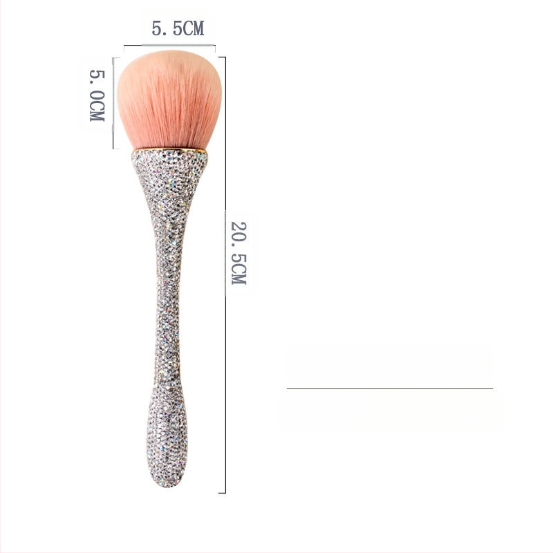 Pudros šepetėlis su sintetinių plaukelių, plastikinė rankenėlė, vieno vieneto pakuotė