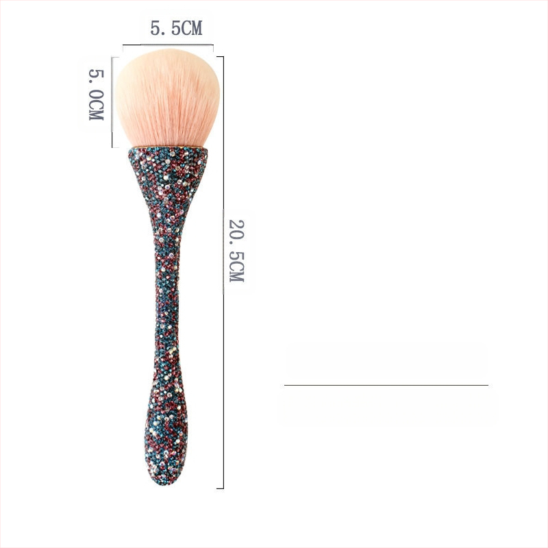 Pudros šepetėlis su sintetinių plaukelių, plastikinė rankenėlė, vieno vieneto pakuotė