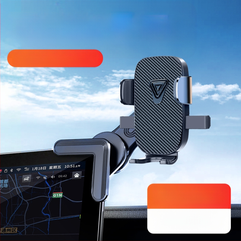 Autótelefon-tartó a műszerfalra és a szellőzőbe – vízszintes és függőleges kijelző, kattintásos rögzítés, univerzális autókhoz