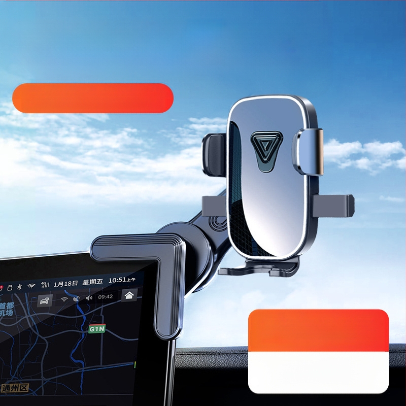 Autótelefon-tartó a műszerfalra és a szellőzőbe – vízszintes és függőleges kijelző, kattintásos rögzítés, univerzális autókhoz