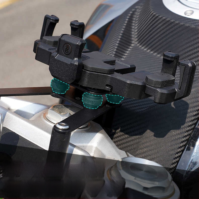 Κινητό τηλέφωνο για μοτοσικλέτα με μεσαία τοποθέτηση, περιστρεφόμενος, αντιολισθητικός και απορροφητικός κραδασμών — Μοντέλο 0425, για 450SR/S