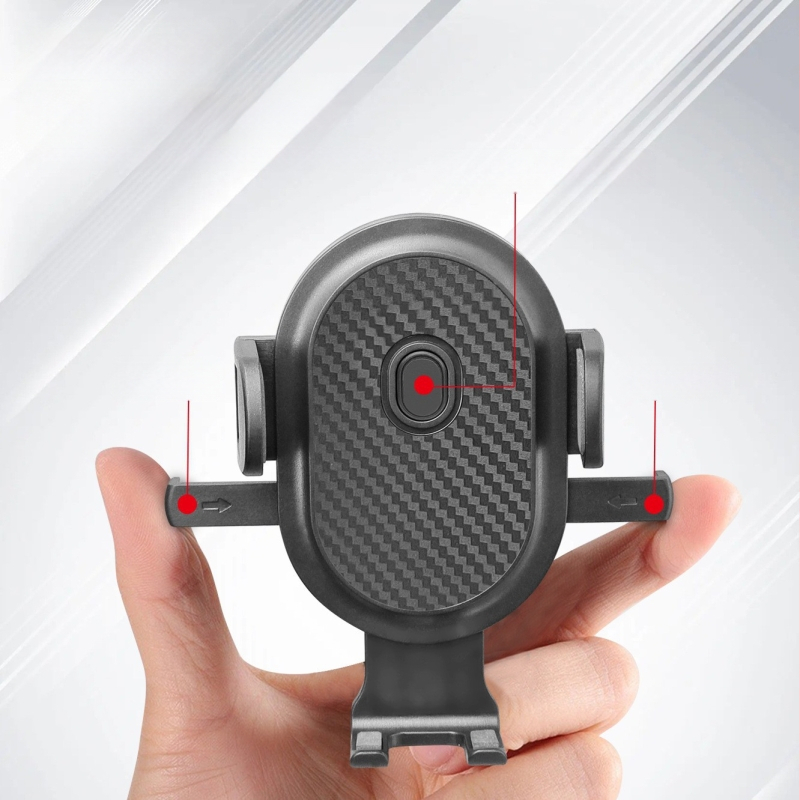 Държач за телефон за кола с въртене на 360°, регулируем, за монтаж върху въздушен отвор – щипков монтаж