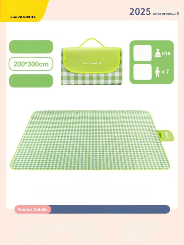 Πικνίκ στρώμα – υγρασία ανθεκτικό, παχύτερο, αδιάβροχο υπαίθριο κατασκηνωτικό στρώμα· ύφασμα Oxford με επίστρωση PVC; 1200 g; κατάλληλο για 6–16 άτομα