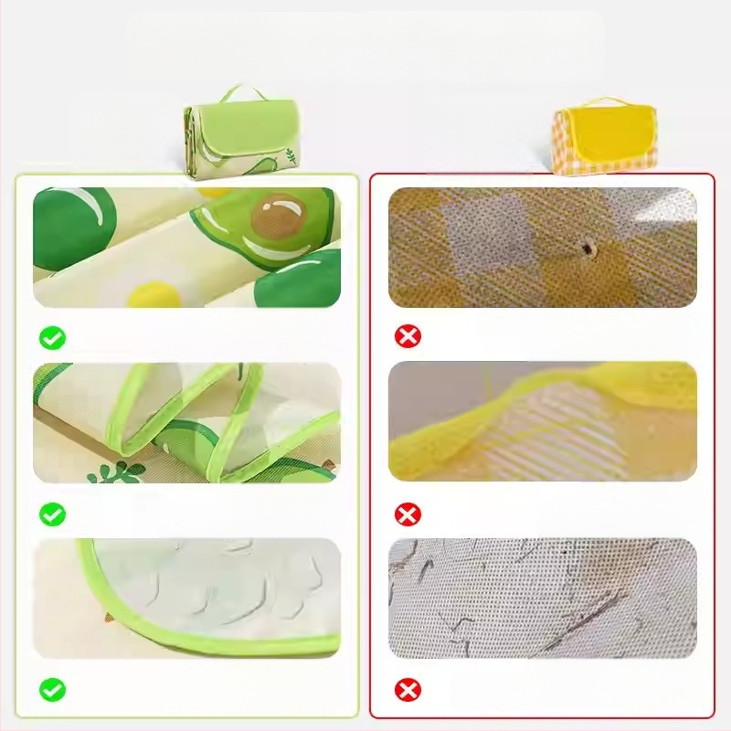 Πικνίκ στρώμα – υγρασία ανθεκτικό, παχύτερο, αδιάβροχο υπαίθριο κατασκηνωτικό στρώμα· ύφασμα Oxford με επίστρωση PVC; 1200 g; κατάλληλο για 6–16 άτομα