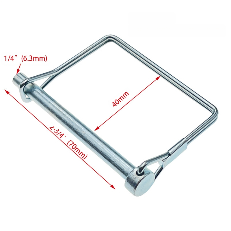 Priekabų/RV tvirtinimo komplektas: apvalūs ir kvadratiniai kaiščiai, saugos kaiščiai, užrakinimo kaiščiai, priekabų sagtelės; prekės ženklas CVP/YUJIA; apdorojimo ir pritaikymo galimybė; privatūs ženklai prieinami