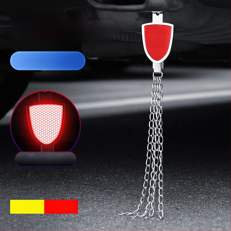 Automobilio statinio eliminatorius – reguliuojamas keturių grandinių metalinis atspindintis elektrostatinis diržas, pakabinamas tipas, antistatinis (Prekės ženklas: Turning Point)