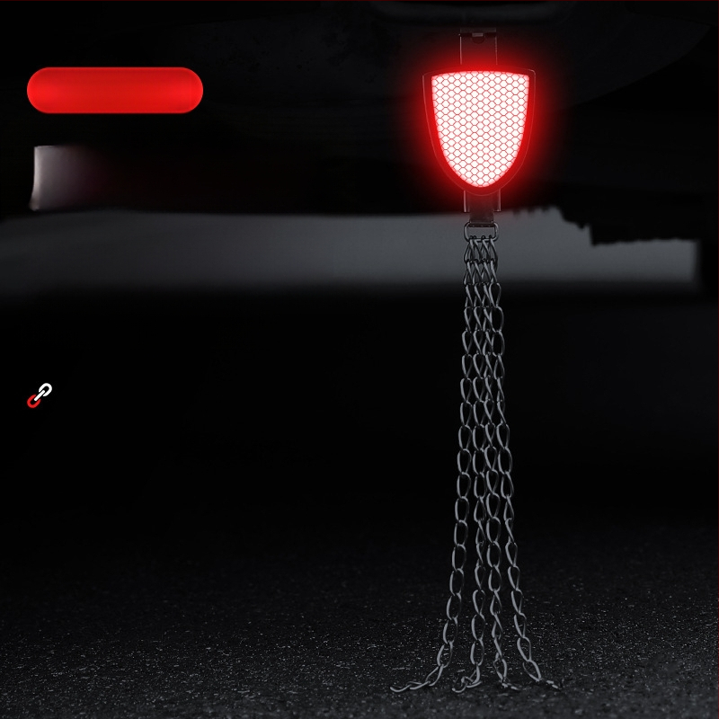 Automobilio statinio eliminatorius – reguliuojamas keturių grandinių metalinis atspindintis elektrostatinis diržas, pakabinamas tipas, antistatinis (Prekės ženklas: Turning Point)