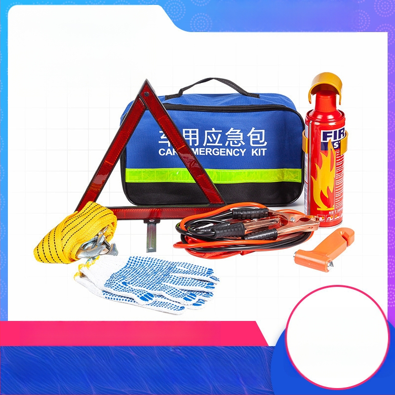 Σετ Έκτακτης Ανάγκης Αυτοκινήτου με Πυροσβεστήρα, Κιτ Πρώτων Βοηθειών και Διασωστικά Εργαλεία – Προσαρμοζόμενο Πακέτο Έκτακτης Ανάγκης