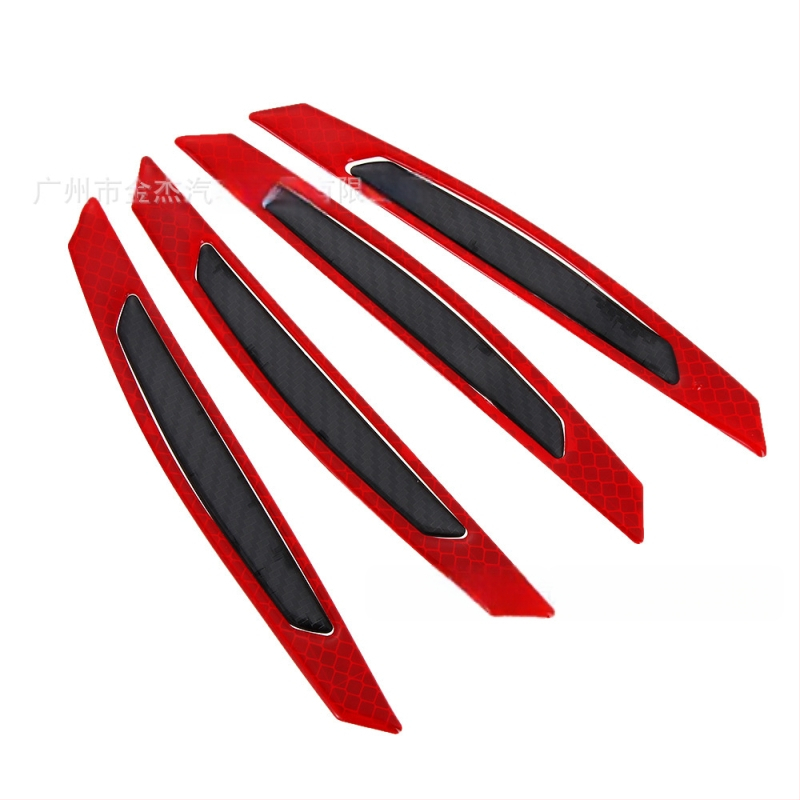 Λωρίδα αντισύγκρουσης αυτοκινήτου, εμφάνιση ανθρακονημάτων, PVC υλικό, μοντέλο 63332