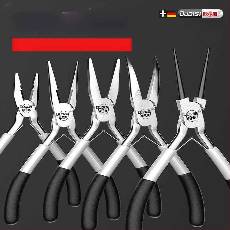 Μίνι πολύλειτουργικές πένσες με αιχμηρή μύτη, διαγώνιος κόφτης για απομάκρυνση μόνωσης αγωγών, χάλυβας υψηλής σκληρότητας, χειροκίνητος σφιγκτήρας