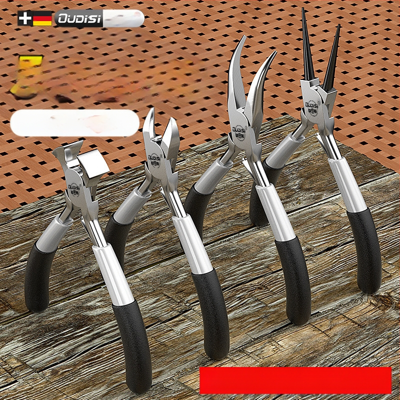 Μίνι πολύλειτουργικές πένσες με αιχμηρή μύτη, διαγώνιος κόφτης για απομάκρυνση μόνωσης αγωγών, χάλυβας υψηλής σκληρότητας, χειροκίνητος σφιγκτήρας