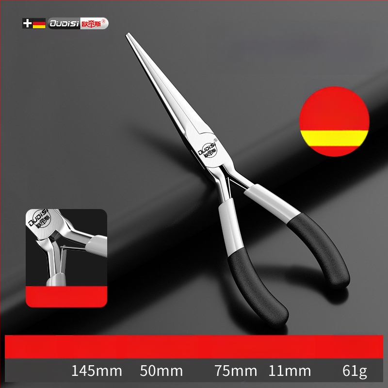 Μίνι πολύλειτουργικές πένσες με αιχμηρή μύτη, διαγώνιος κόφτης για απομάκρυνση μόνωσης αγωγών, χάλυβας υψηλής σκληρότητας, χειροκίνητος σφιγκτήρας