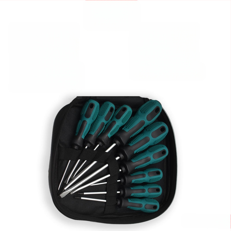 Desetkomplet magnetskih odvijača s Phillips i ravnim vrhovima, od Cr-V čelika