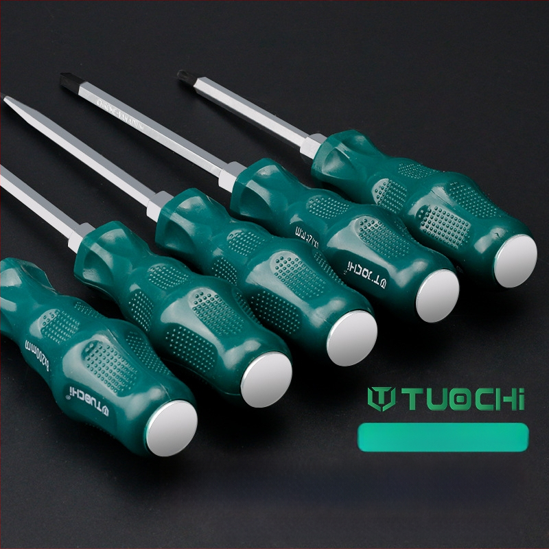 TOTCHI mágneses csavarhúzó, króm-vanádium acélból, nem szigetelt, kereszth fejű, Torx Plum Blossom típusú