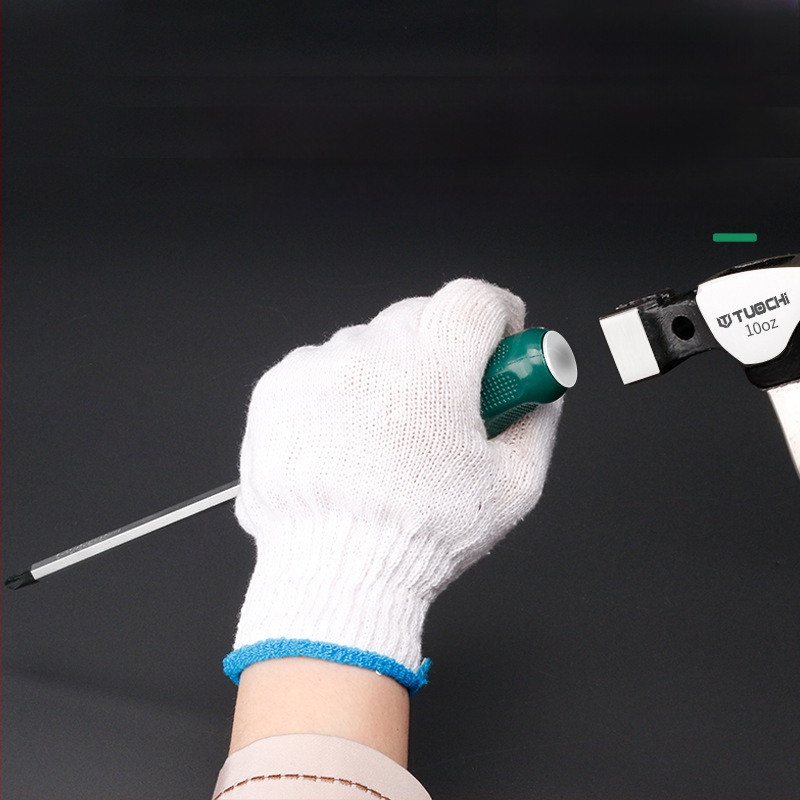 TOTCHI mágneses csavarhúzó, króm-vanádium acélból, nem szigetelt, kereszth fejű, Torx Plum Blossom típusú