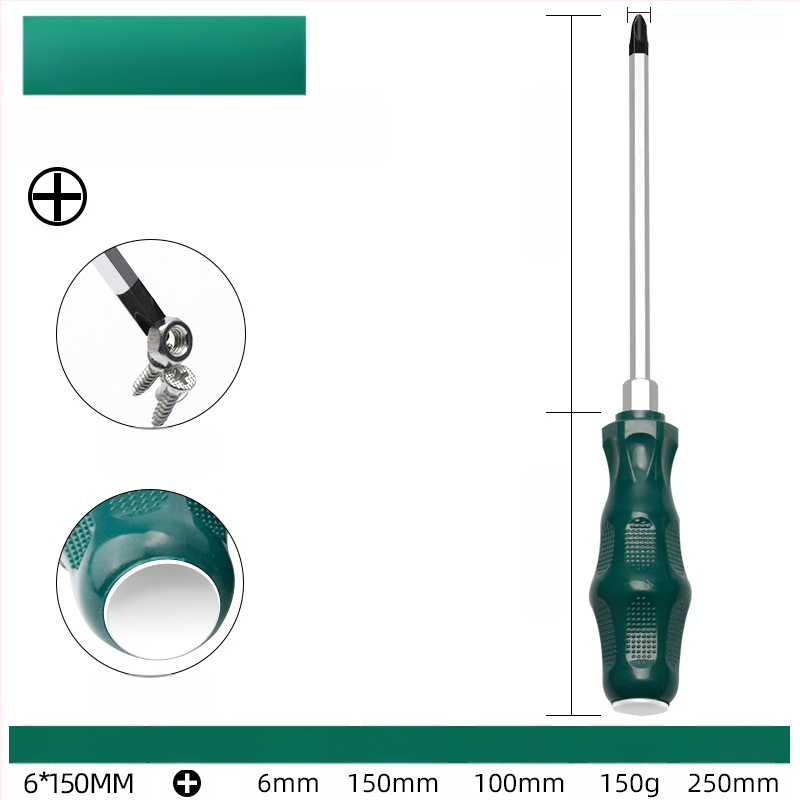 TOTCHI mágneses csavarhúzó, króm-vanádium acélból, nem szigetelt, kereszth fejű, Torx Plum Blossom típusú