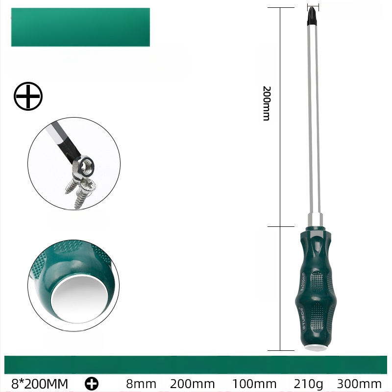 TOTCHI mágneses csavarhúzó, króm-vanádium acélból, nem szigetelt, kereszth fejű, Torx Plum Blossom típusú