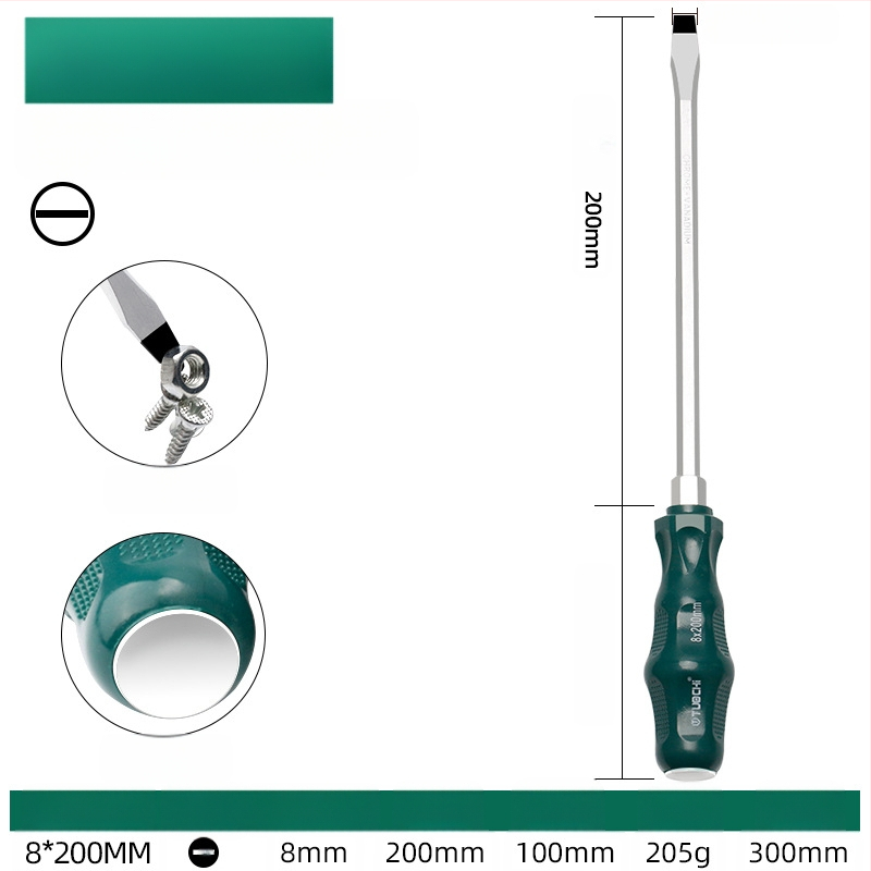 TOTCHI mágneses csavarhúzó, króm-vanádium acélból, nem szigetelt, kereszth fejű, Torx Plum Blossom típusú