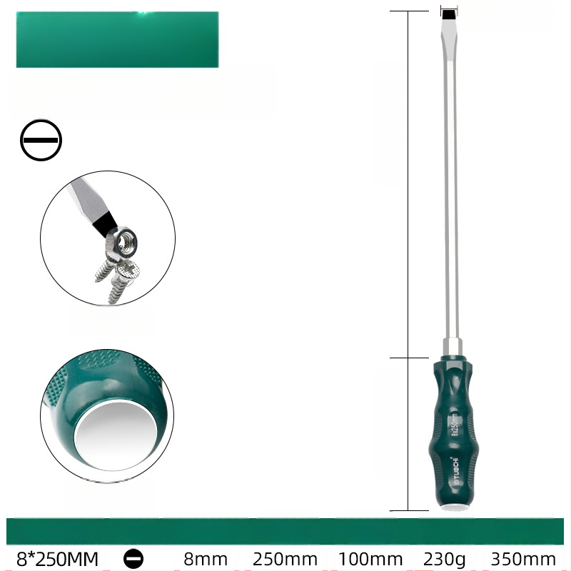 TOTCHI mágneses csavarhúzó, króm-vanádium acélból, nem szigetelt, kereszth fejű, Torx Plum Blossom típusú