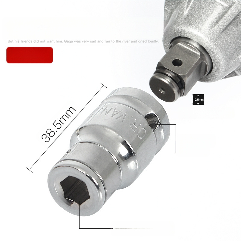 Electric ratchet wrench with square-to-hex socket adapter — Weiligu, chromium-vanadium steel