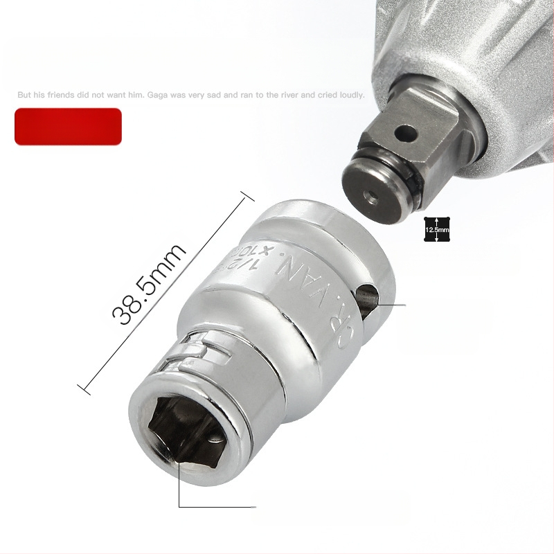 Electric ratchet wrench with square-to-hex socket adapter — Weiligu, chromium-vanadium steel