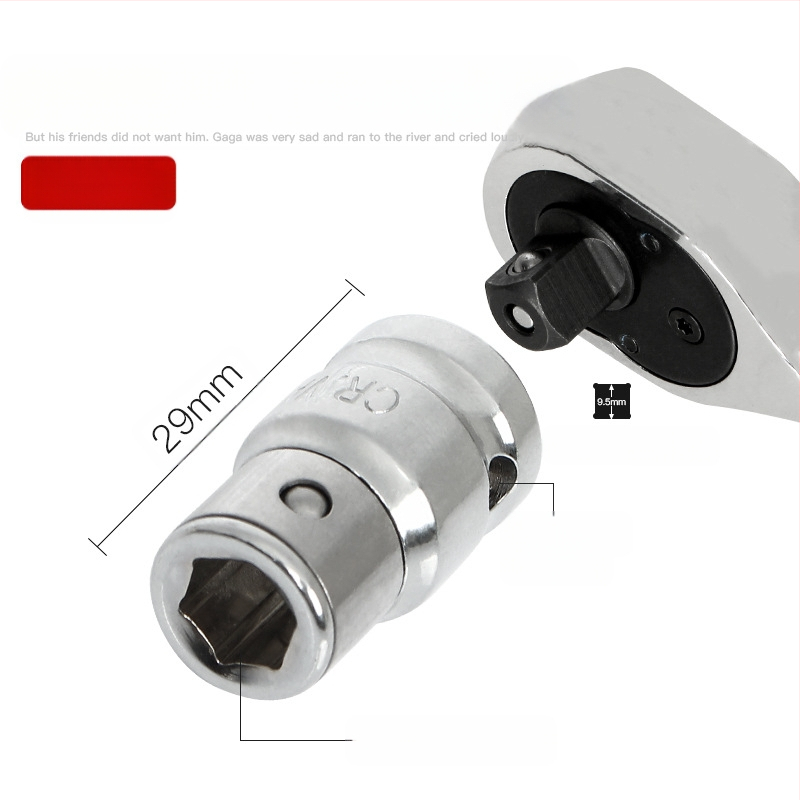 Electric ratchet wrench with square-to-hex socket adapter — Weiligu, chromium-vanadium steel