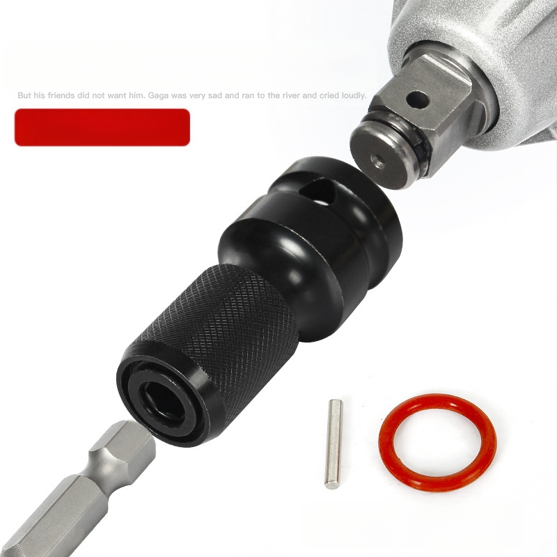 Electric ratchet wrench with square-to-hex socket adapter — Weiligu, chromium-vanadium steel