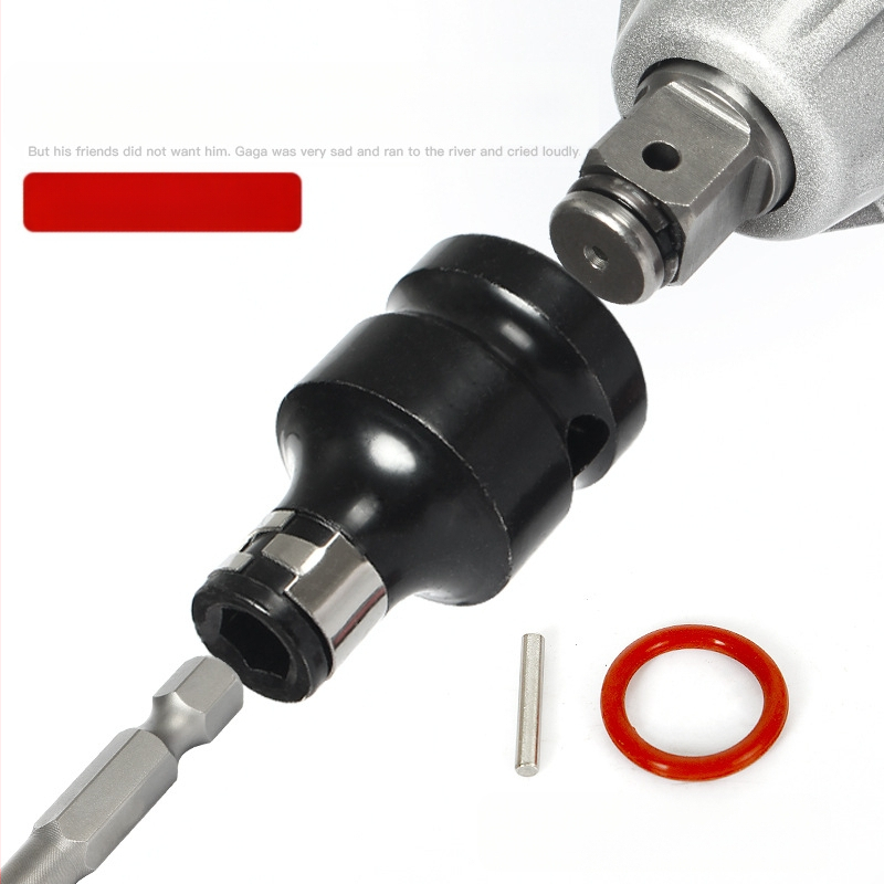 Electric ratchet wrench with square-to-hex socket adapter — Weiligu, chromium-vanadium steel