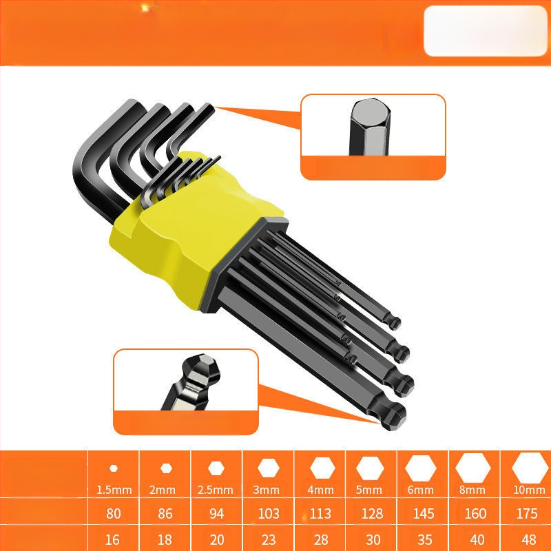 Set chei hexagonale interne din oțel de înaltă carbon – duritate ridicată, Cool Work