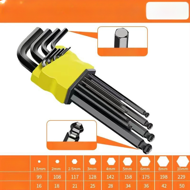 Set chei hexagonale interne din oțel de înaltă carbon – duritate ridicată, Cool Work