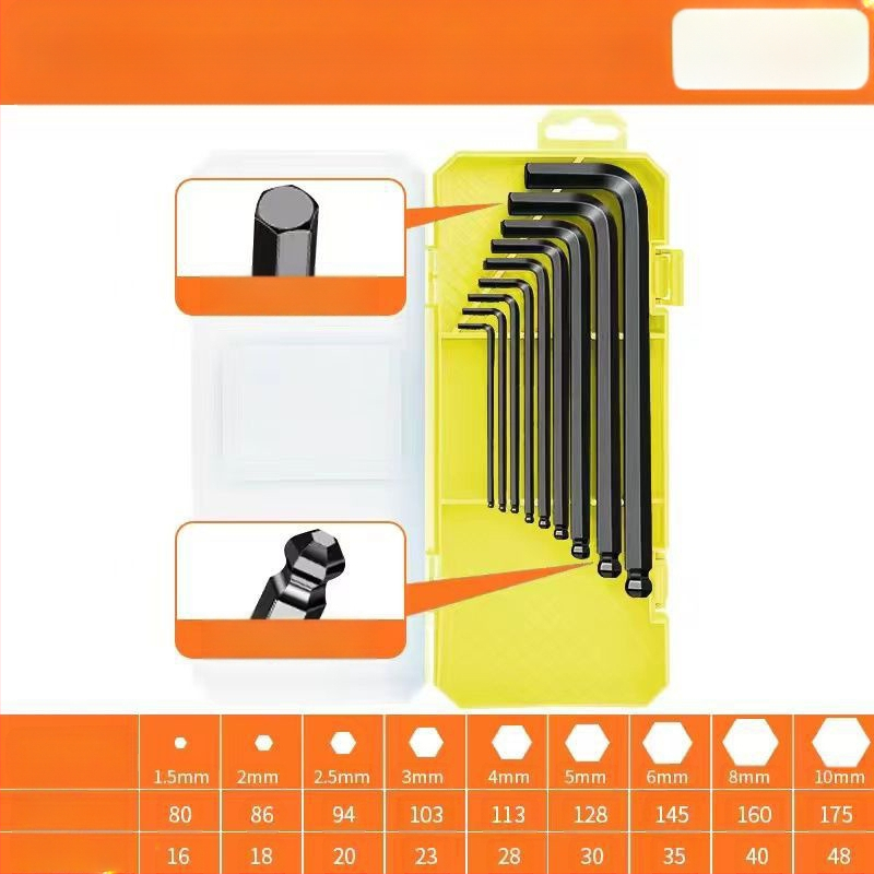Set chei hexagonale interne din oțel de înaltă carbon – duritate ridicată, Cool Work