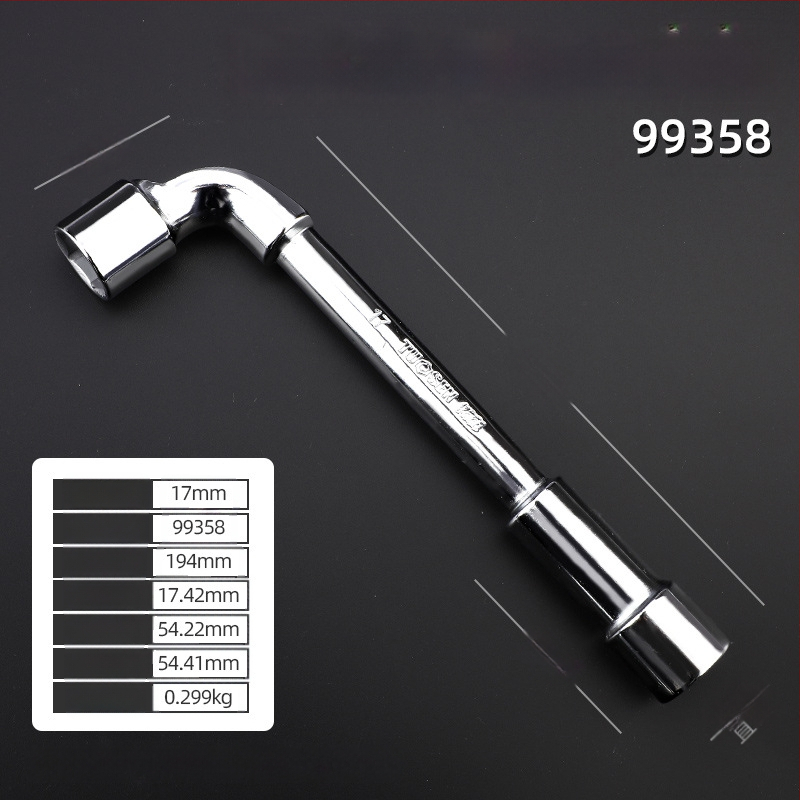 Κλειδί υποδοχής, προφίλ τύπου L, χάλυβας 45#, χρωμιωμένη επίστρωση, μετρικό πρότυπο, μοντέλο 8-22