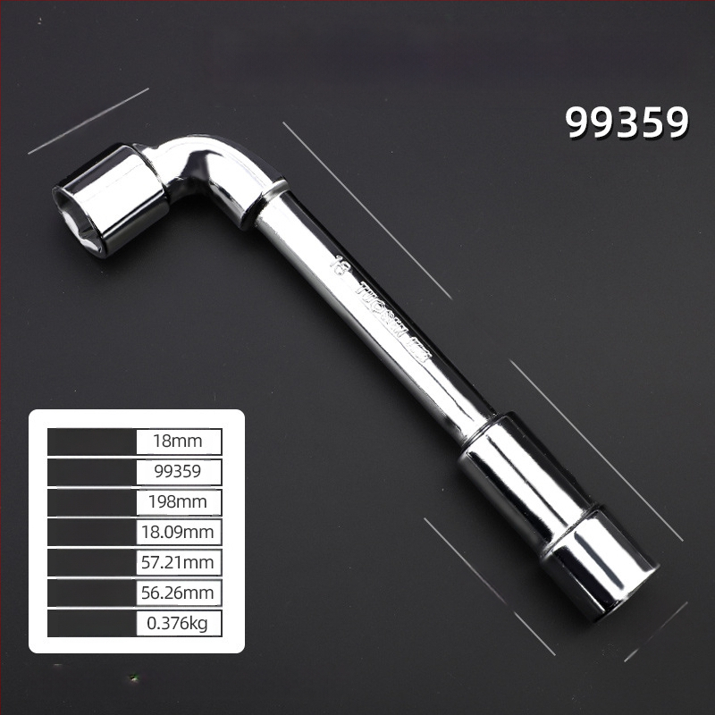 Κλειδί υποδοχής, προφίλ τύπου L, χάλυβας 45#, χρωμιωμένη επίστρωση, μετρικό πρότυπο, μοντέλο 8-22