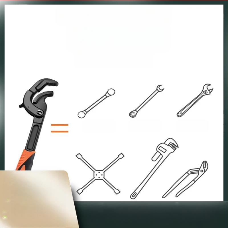 Podesivi ključ s višenamjenskim universalnim dizajnom, veliki otvor, brzo podešavanje