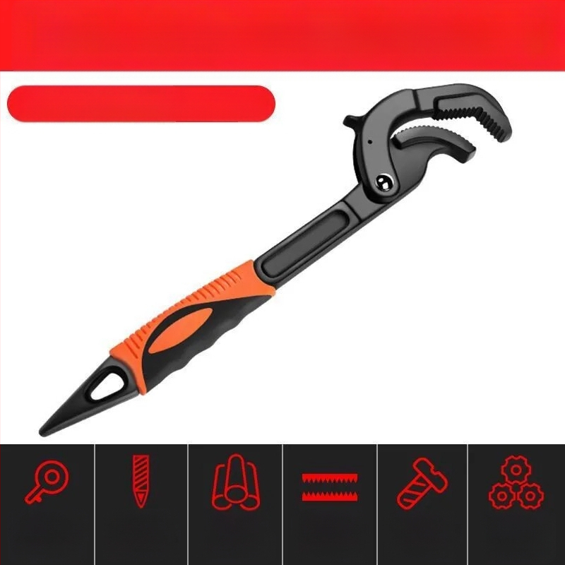 Podesivi ključ s višenamjenskim universalnim dizajnom, veliki otvor, brzo podešavanje