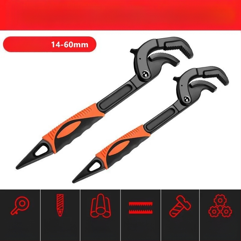 Podesivi ključ s višenamjenskim universalnim dizajnom, veliki otvor, brzo podešavanje