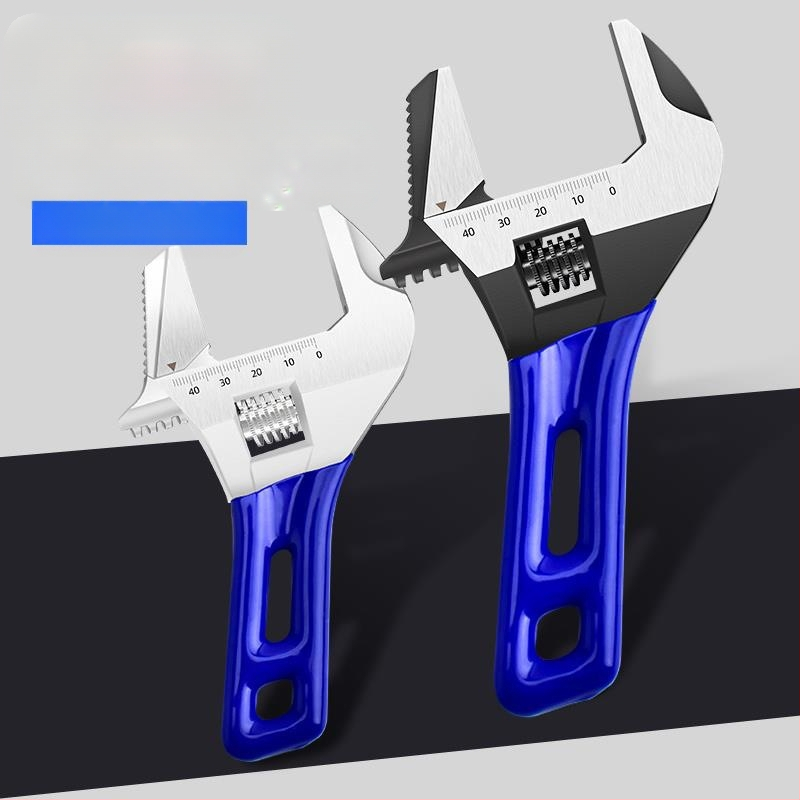 Ρυθμιζόμενο κλειδί ανοικτής κεφαλής με κοντή λαβή, για μπάνιο, χρωμιοβάνιο ατσάλι