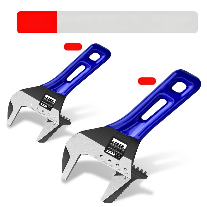 Ρυθμιζόμενο κλειδί ανοικτής κεφαλής με κοντή λαβή, για μπάνιο, χρωμιοβάνιο ατσάλι