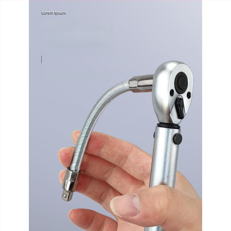 Elektrinis veržliasparnis su minkšta jungiamąja strėle, universaliu ilginimo strypu ir lanksčiu veleno adapteriu