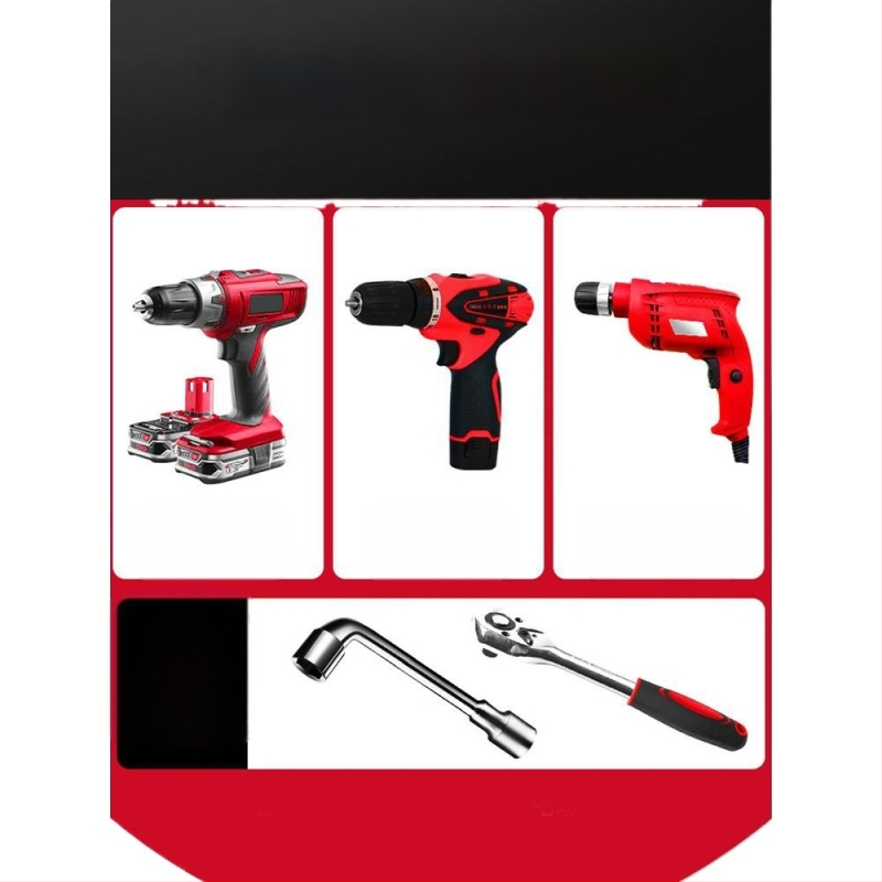 Elektrinis veržliasparnis su minkšta jungiamąja strėle, universaliu ilginimo strypu ir lanksčiu veleno adapteriu